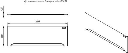 Фронтальная панель Radomir Виктория Лайт 150x50 см