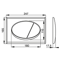 Инсталляция для унитаза AlcaPlast Sadromodul AM101/1120 с кнопкой, хром глянец