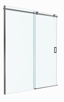 Душевая дверь BelBagno SOFT_CLOSE-2-BF-1-160-C-GM 160x200 прозрачная, оружейная сталь