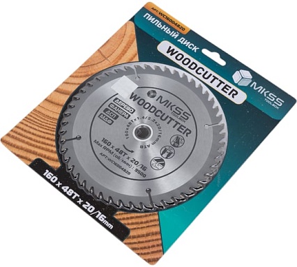 Диск пильный по дереву MKSS Toolbox Woodcutter WC1600 160x48Тх20/16 мм WC16004820