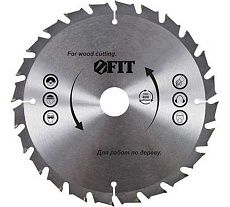 Диск пильный для циркулярных пил по дереву, 190x30/20 мм, 48Т FIT 37692