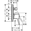 Смеситель для ванны Hansgrohe Metropol Classic 31345000 внешняя часть