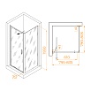 Душевой уголок RGW Stilvol SV-135B 80x80 прозрачное, черный 703213588-14