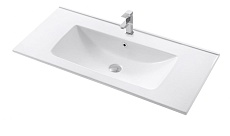 Мебель для ванной Art&Max Platino 100 см с керамической раковиной, серый матовый