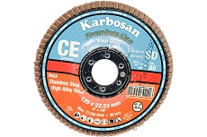 Круг лепестковый торцевой, прямой, керамика 125х22.2 мм, P-60 ABRAFORM AF-FLAP-FT-125-P60-CRM