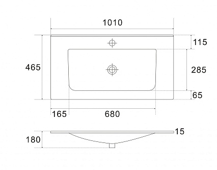 Мебель для ванной Art&Max Latina 100 см Серо-бежевый матовый