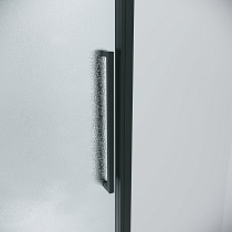 Душевая дверь Grossman Cosmo 100x195 шиншилла, черный матовый 100.K33.02.100.21.02