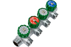 Регулируемый коллектор с 4 отводами FAR 3/4&quot; М24х19 FK 3856 C34