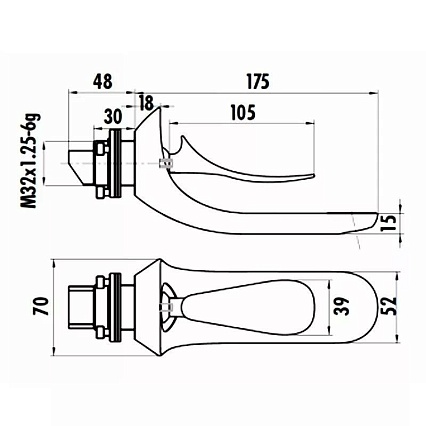 Смеситель для раковины Creavit Foglia FG045-00CB00E-0000 хром