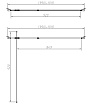 Душевая дверь Vincea Alpha VDP-3AL100CL 100x195 хром, прозрачная