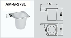 Держатель для стакана Art&Max Gina AM-G-2731 хром