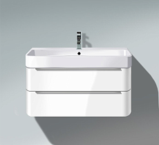 Тумба с раковиной Duravit Happy D.2 65 см белый глянец