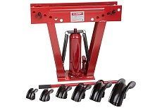 Гидравлический трубогиб Зубр 12т, ход штока 232 мм, 6 насадок 43078-12