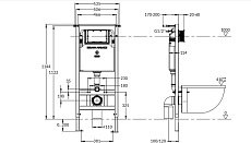 Инсталляция для унитаза Kerama Marazzi INST.PRO.WC