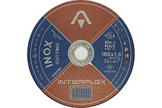 Круг отрезной круг INOX A060TBF 180x1.6x22 мм, Т41, нержавеющая сталь, металл Interflex 4079181610