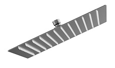 Верхний душ AQUAme Savona AQM8607GM оружейный металл