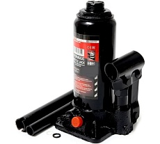 Бутылочный домкрат Forcekraft FK-T90504S 5т с клапаном, в кейсе 26575