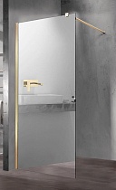 Душевая перегородка Vincea Walk-In VSW-1H900MRG 90x200 брашированное золото, зеркальное