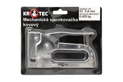 Механический степлер KROTEC тип 53, 4-8 мм, металлический 4301009