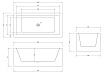 Акриловая ванна Abber AB9406-1.6 160x80, белый