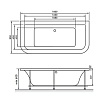 Акриловая ванна Vayer Options BTW 180x85 см