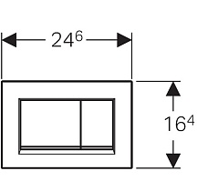 Кнопка смыва Geberit Sigma 30 115.883.KN.1