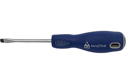 Шлицевая отвертка (Slotted, 5.5х75 мм, держатель) Мастак 040-55075H
