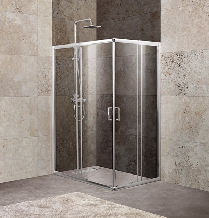 Душевой уголок BelBagno Unique 100/115x75/90 рифленый