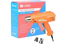 Технический фен Союз 1800 Вт, 2 ступени, 2 насадки ТПС-18002