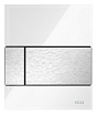Кнопка смыва для писсуара TECE Square 9242801 стекло, белый/нержавеющая сталь