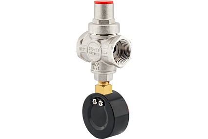 Редуктор давления PROFACTOR поршневой, c манометром 3/4" PF PRV 251.20G