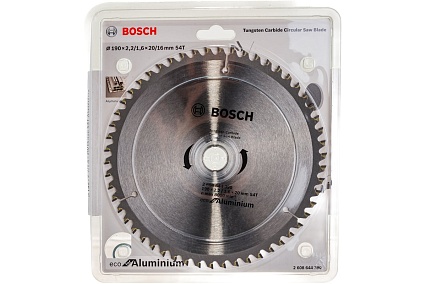 Пильный диск ECO AL (190x20/16 мм; 54T) Bosch 2608644390