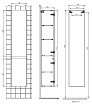 Шкаф пенал Creto Amelia 35 см антрацит/белый