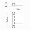 Полотенцедержатель WasserKRAFT K-1054 четверной