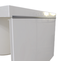 Декоративный молдинг Радомир Патрисия на торцевую панель 185x85 хром 1-222-2-0-0-333