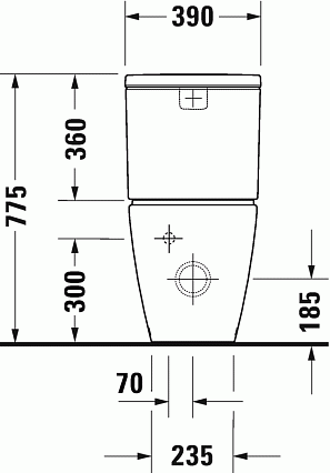 Унитаз Duravit D-Neo 200209 безободковый