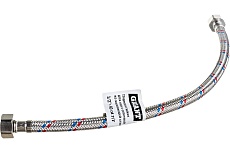 Гибкая подводка для воды Gigant с оплеткой из нержавеющей стали, 1/2"х40 см, г/г P-40-GG