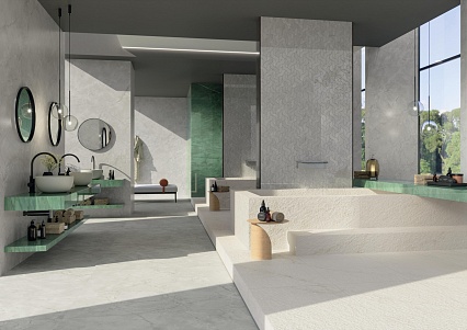 Керамогранит Atlas Concorde Marvel X Calacatta Apuano Hammered 60x120 см, AFM2