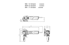 Угловая шлифмашина Metabo WE 17-125 Quick 600515000