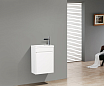 Тумба с раковиной BelBagno Pietra Mini 46 см, левосторонняя Bianco Lucido