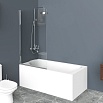 Шторка для ванны BelBagno UNO-V-1-80/150-C-Cr 80x150 прозрачная