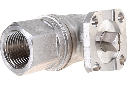 Шаровой кран RUB серия TORINO S.64, под привод, 1/2 DN15 PN40, ВР-ВР, усиленный S64D00