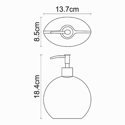 Дозатор жидкого мыла WasserKRAFT Eider K-33399 хром