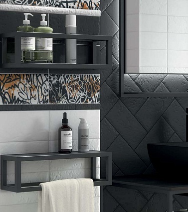 Полка Kerama Marazzi Plaza Next PL.N.sh.35\BLK 35 см матовый черный