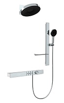 Душевой набор Black&White Gravity GH-9025C с термостатом, хром