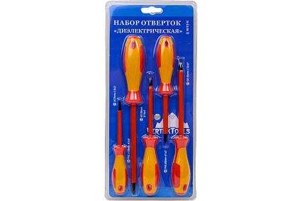 Набор отверток электрика Vertextools 5 предметов 0033-02