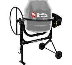 Бетоносмеситель Quattro Elementi Terra 180 700 Вт, 180 л, 23 об/м, замес 90 л, чугунный венец 917-988