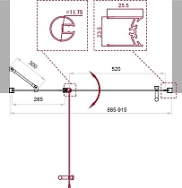 Душевая дверь BelBagno Uno 90x190 UNO-B-12-30+60-C-Cr прозрачная