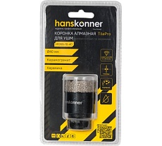 Коронка алмазная 40x60 мм, М14 для УШМ Hanskonner H1055-10-40