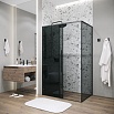 Душевой уголок Grossman Galaxy 120.K33.01.1310.21.10 130x100 тонированный, черный матовый